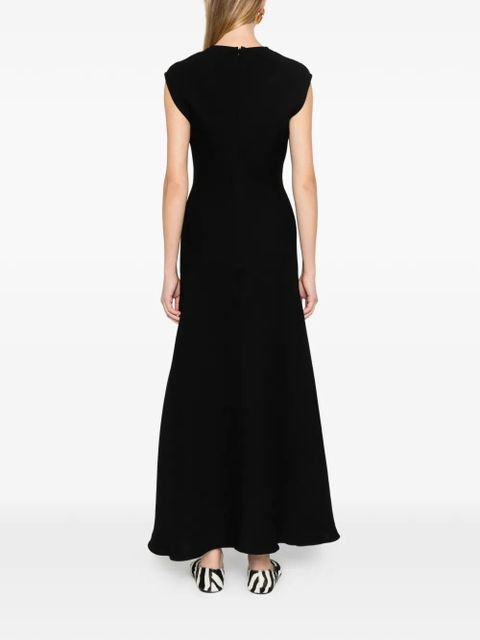 Sportmax SPXPECORA V-neck maxi dress - Black - zdjęcie produktu nr 2