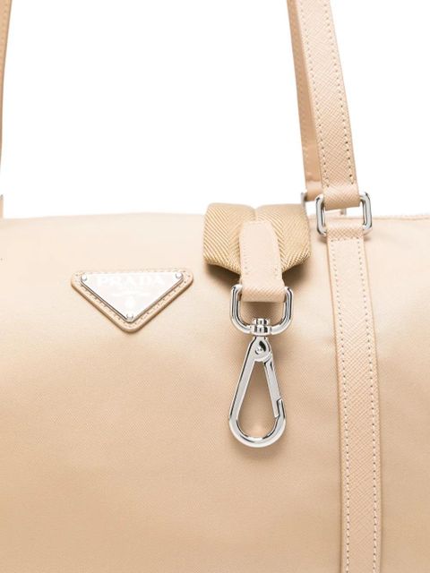 Prada triangle-logo shoulder bag - Neutrals