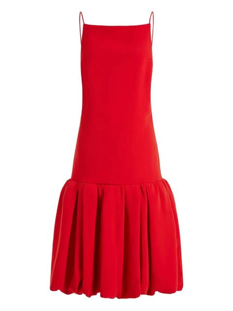 16Arlington Viana balloon-hem square-neck mini dress - Red - zdjęcie produktu nr 1