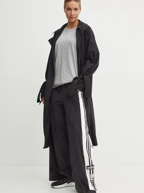 adidas Originals płaszcz x Ksenia Schneider damski kolor czarny przejściowy IW5668