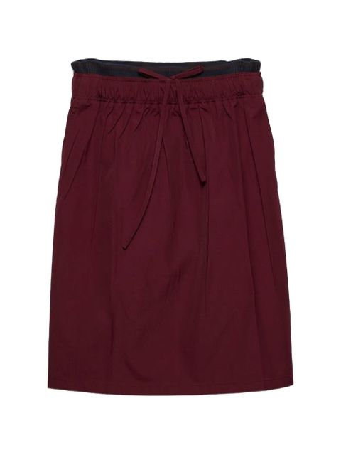 Prada poplin midi-skirt - Red - zdjęcie produktu nr 1