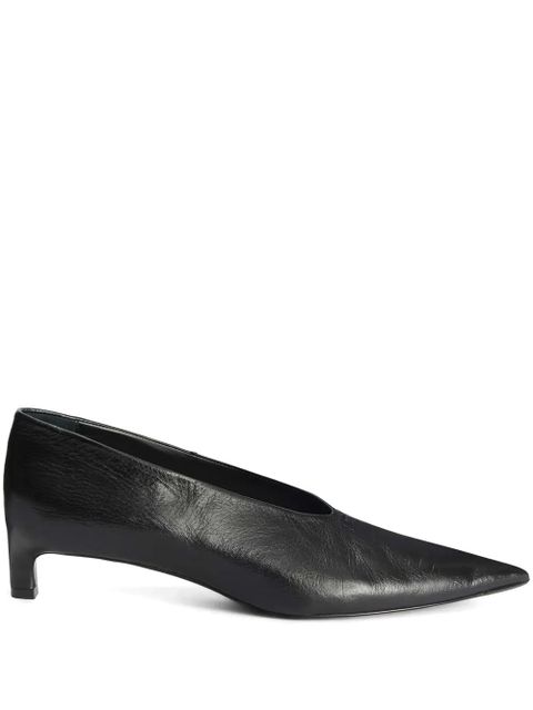 Jil Sander leather pumps - Black - zdjęcie produktu nr 1