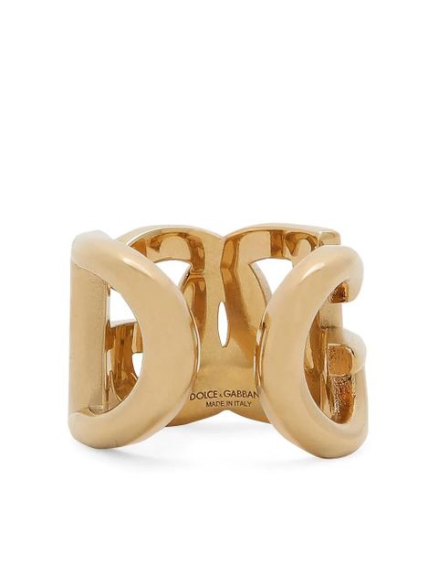 Dolce & Gabbana logo-plaque engraved ring - Gold - zdjęcie produktu nr 2