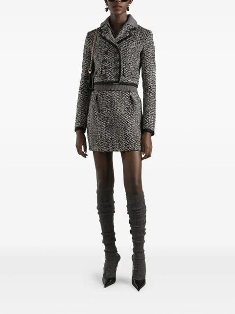 Dolce & Gabbana tweed mini skirt - Black