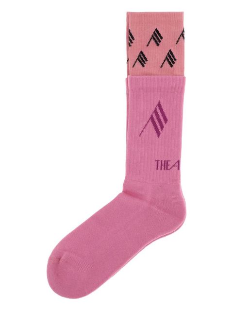 The Attico logo-detail socks - Pink - zdjęcie produktu nr 1