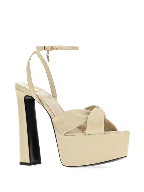 Saint Laurent Franciane knotted sandals - Neutrals - zdjęcie produktu nr 2