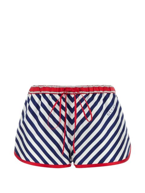 Gucci striped silk shorts - Blue - zdjęcie produktu nr 1