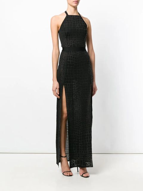 Balmain crocodile effect gown - Black - zdjęcie produktu nr 2
