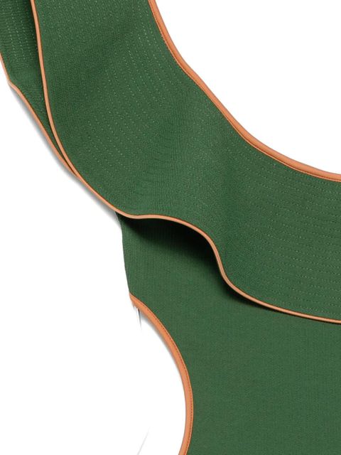 Johanna Ortiz Coastal Dream ruffled-detail swimsuit - Green