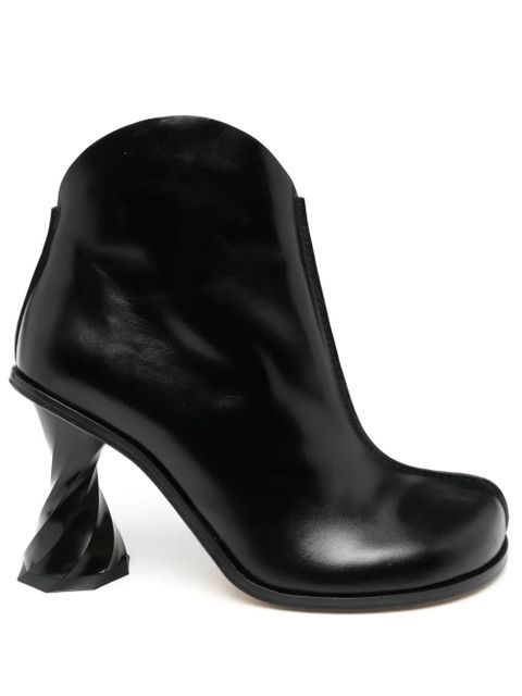JW Anderson 100mm twisted-heel boots - Black - zdjęcie produktu nr 1