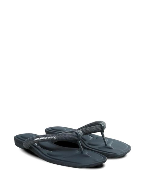 Alexander Wang Jenna logo-print thong-strap - Grey - zdjęcie produktu nr 1