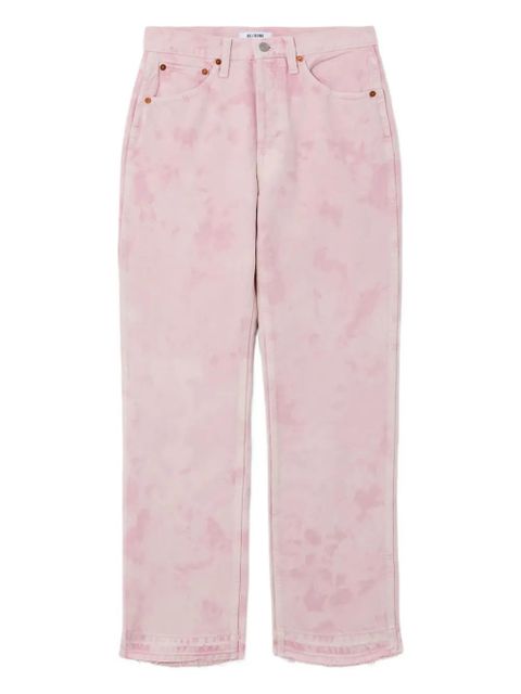 RE/DONE 90s high-rise tie-dye jeans - Pink - zdjęcie produktu nr 1