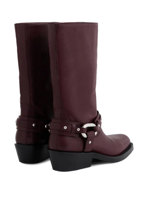 Rabanne XL Link biker boots - Red