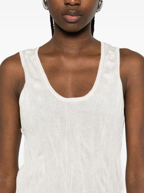 TOTEME crinkled-texture top - Neutrals