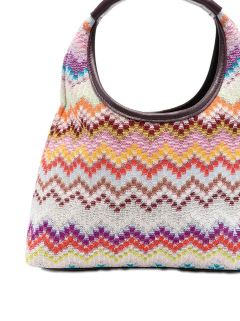 Missoni Raschel zigzag-pattern tote bag - Neutrals