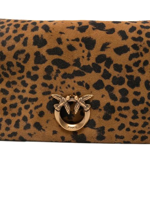 PINKO Love One Slouchy clutch bag - Brown