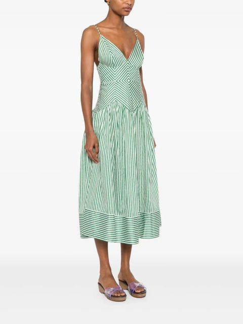 FARM Rio cotton midi dress - Green