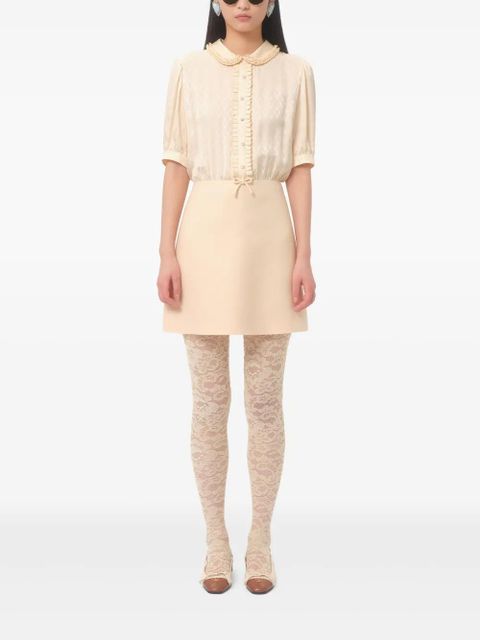 Valentino Garavani short-sleeves mini dress - Neutrals