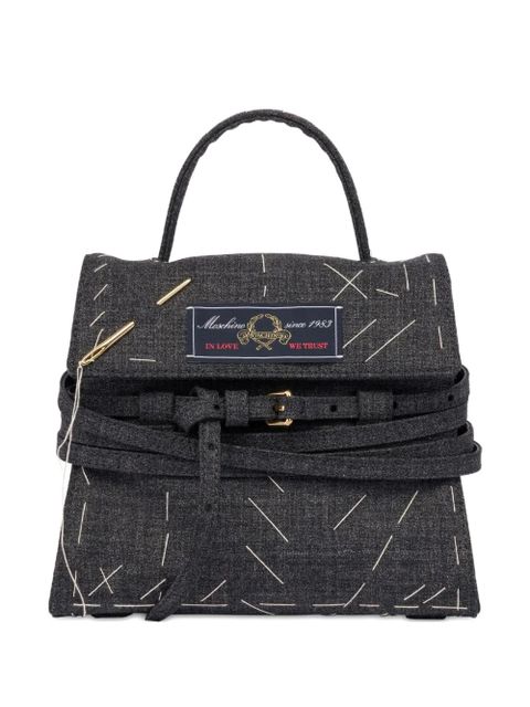 Moschino stitched detail tote bag - Black - zdjęcie produktu nr 1