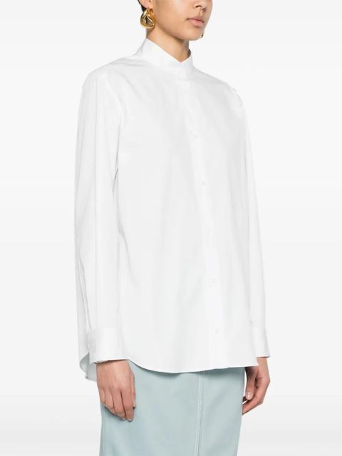 FENDI poplin cotton shirt - White
