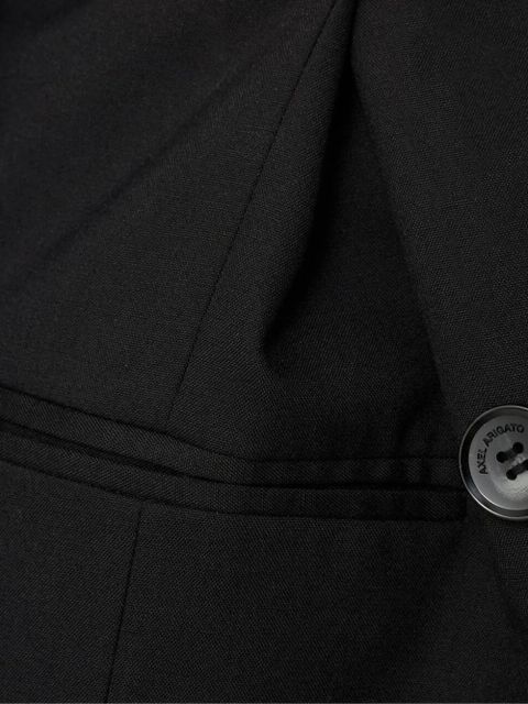 Axel Arigato frayed double-breasted blazer - Black