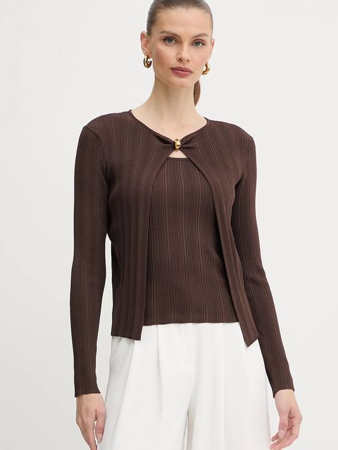 Marciano by Guess sweter i top KATHLEEN damski kolor brązowy lekki 5YGR00 5875Z - zdjęcie produktu nr 1