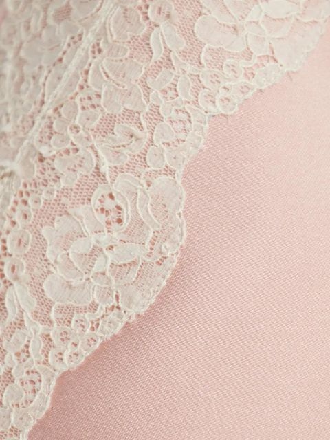 Jil Sander lace-trim skirt - Pink