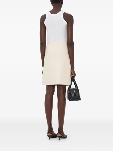 LouLou de Saison Gora asymmetric wrap midi skirt - Neutrals