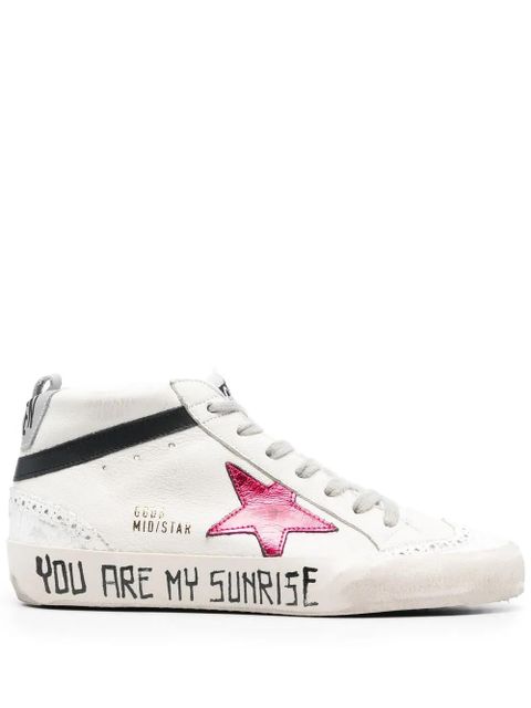 Golden Goose star-patch hi-top sneakers - White - zdjęcie produktu nr 1