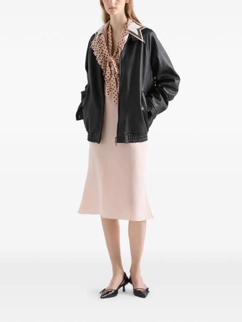 Prada nappa leather blouson jacket - Black - zdjęcie produktu nr 2