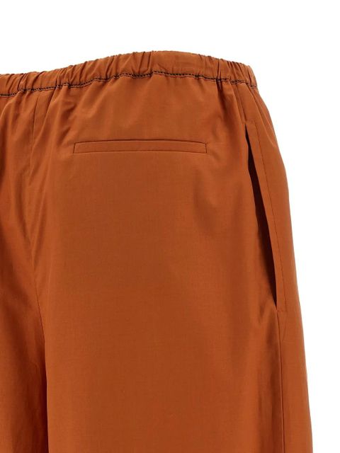 Marni poplin trousers - Orange