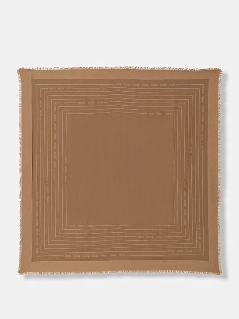 BOSS chusta z domieszką jedwabiu Laik - zdjęcie produktu nr 1