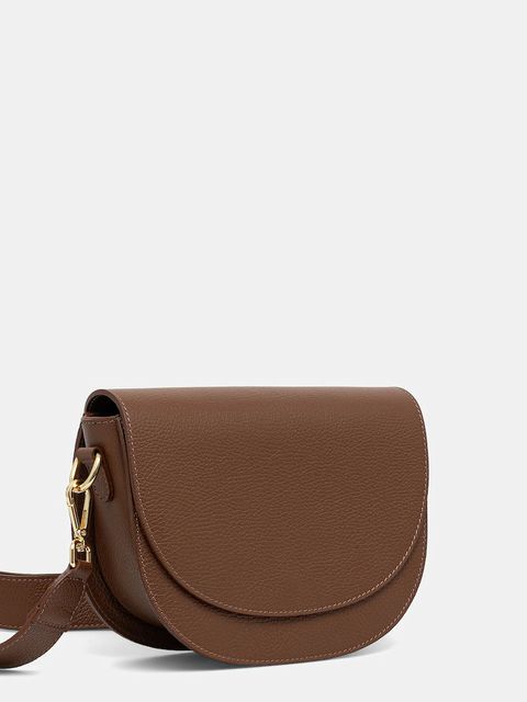 Answear.LAB torebka skórzana kolor brązowy