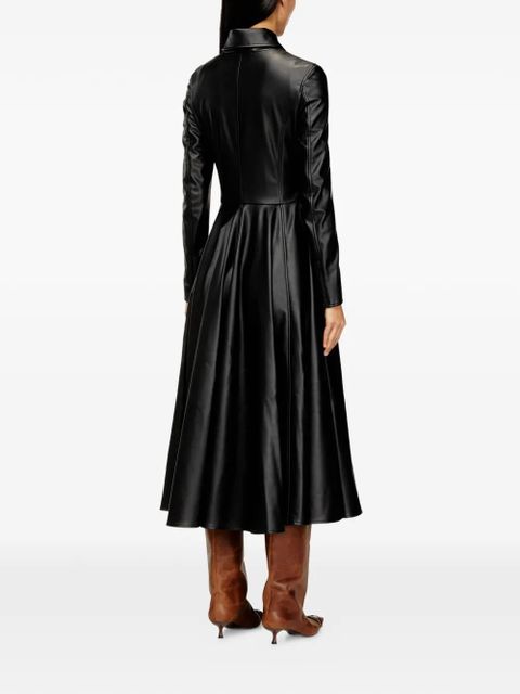 Diesel D-Ragon zipped midi dress - Black