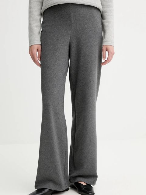 Marc O'Polo spodnie damskie kolor szary proste high waist M10303219055 - zdjęcie produktu nr 1