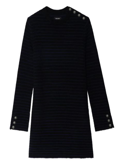 Zadig&Voltaire striped button-detailed mini dress - Black - zdjęcie produktu nr 1