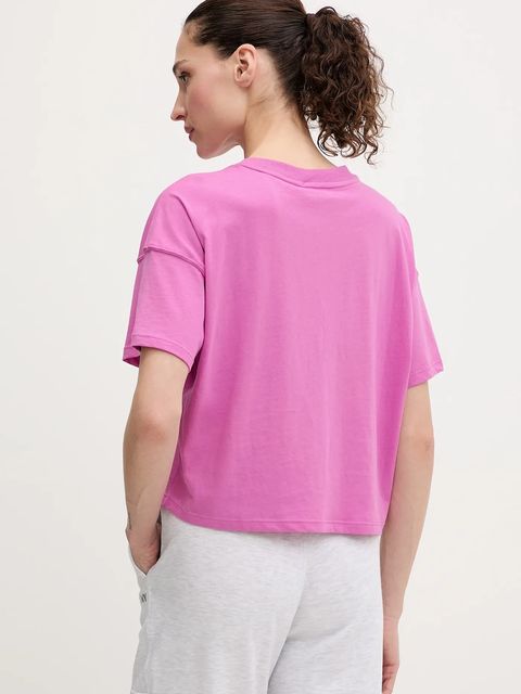 Dkny t-shirt bawełniany damski kolor fioletowy DP6T1662 - zdjęcie produktu nr 2