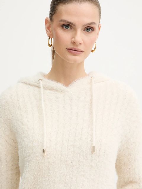 Morgan sweter damski kolor beżowy MCOCO