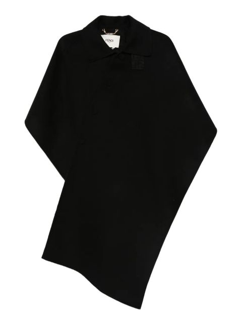 FENDI buttoned cape - Black - zdjęcie produktu nr 1