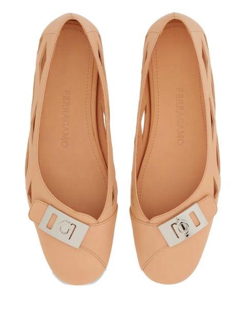 Ferragamo leather ballerina shoes - Pink - zdjęcie produktu nr 2