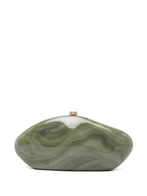 Cult Gaia marble-effect clutch bag - Green - zdjęcie produktu nr 1