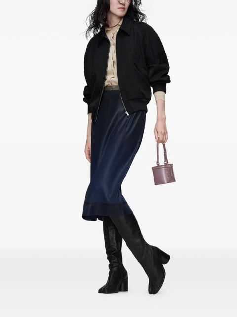 Maison Margiela virgin wool bomber jacket - Black