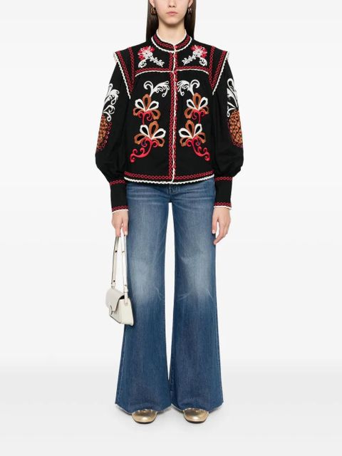 FARM Rio Mandala Richilieu blouse - Black - zdjęcie produktu nr 2