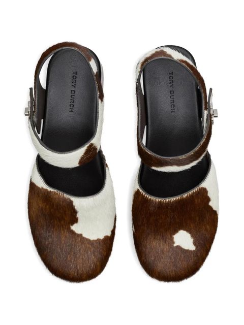 Tory Burch turnlock clog pumps - Brown