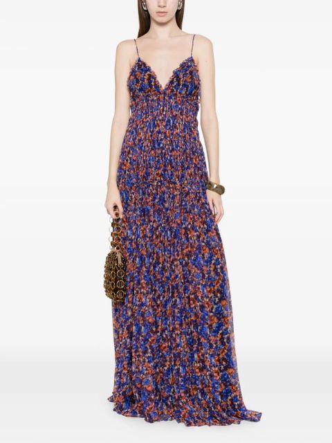 Ulla Johnson Atrani V-neck gown - Blue - zdjęcie produktu nr 2
