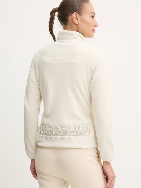 Napapijri bluza Yupik 2.0 damska kolor beżowy gładka NP0A4I55N1J1