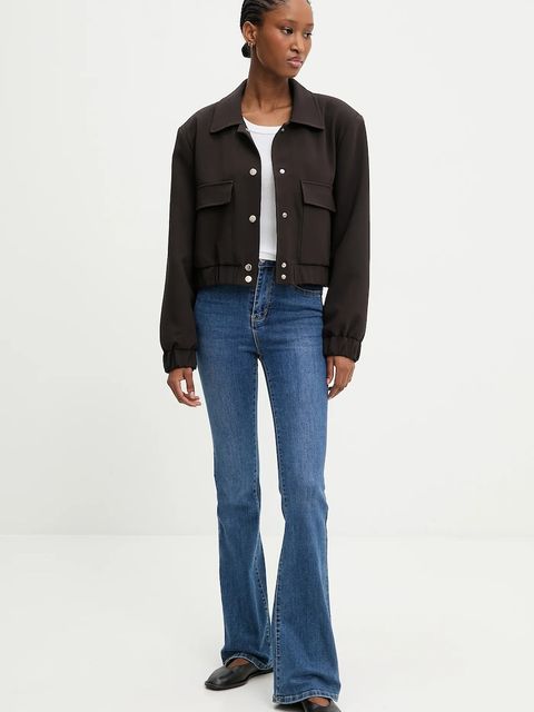 Answear.LAB kurtka kolor brązowy przejściowa