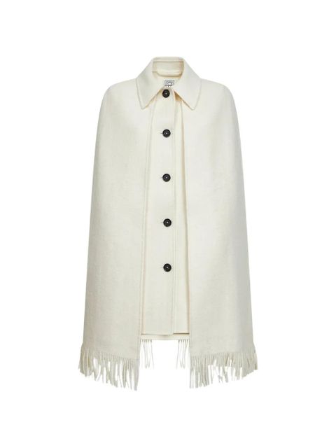 TOTEME fringed cape - Neutrals - zdjęcie produktu nr 1