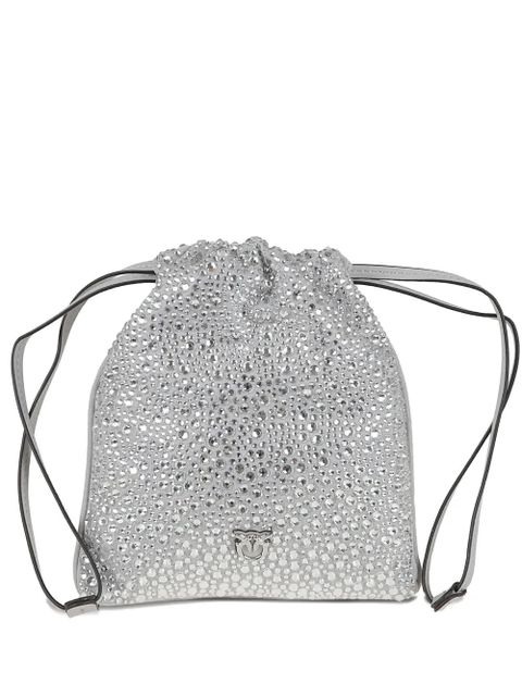 PINKO baby Slouchy embellished satchel - Silver - zdjęcie produktu nr 1