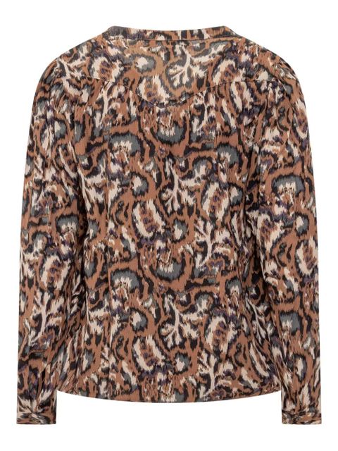 Ba&Sh Onada buttoned-printed shirt - Brown - zdjęcie produktu nr 2